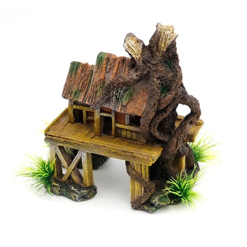 Aquarium Fish House - A71Z украшение для аквариума, искусственная рыба,