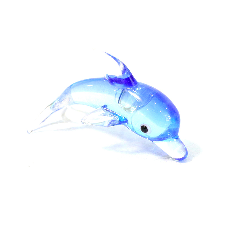 Aquarium Fish Glass - Миниатюрная фигурка дельфина из муранского стекла,