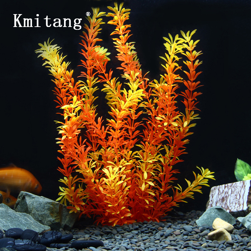 Aquarium Fish House - 100 см Тропические растения, большая искусственная