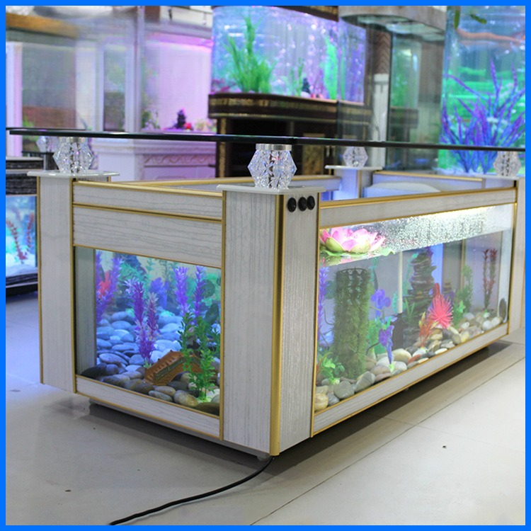 Aquarium Fish Glass - Журнальный столик-аквариум для гостиной, экологичный, из