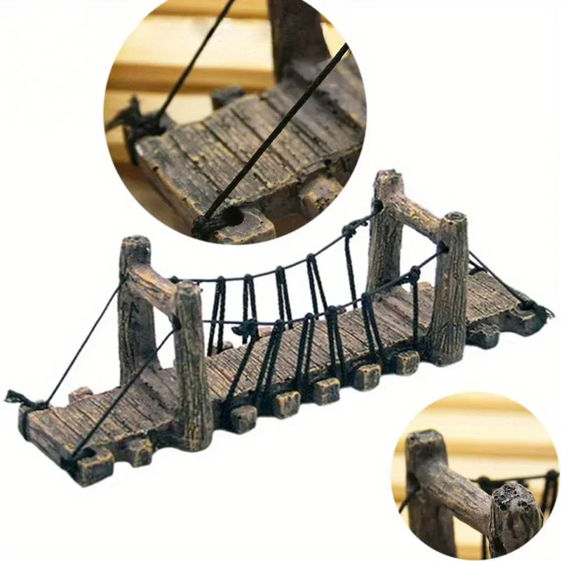 1 шт. Декоративный домик с мос – обзор и цена Aquarium Fish Bridge