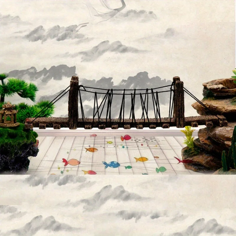 1 шт. Декоративный домик с мос – обзор и цена Aquarium Fish Bridge