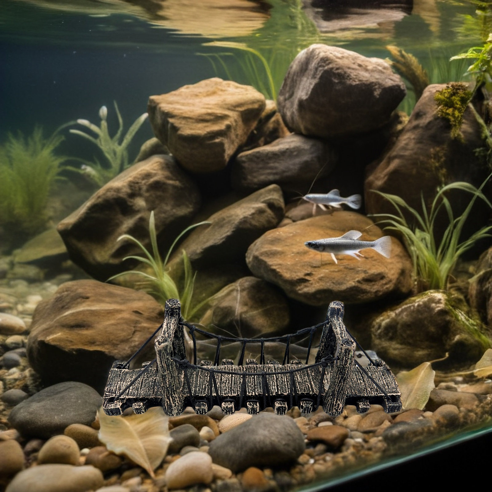 2 шт. Декоративный мостик для  – обзор и цена Aquarium Fish Bridge