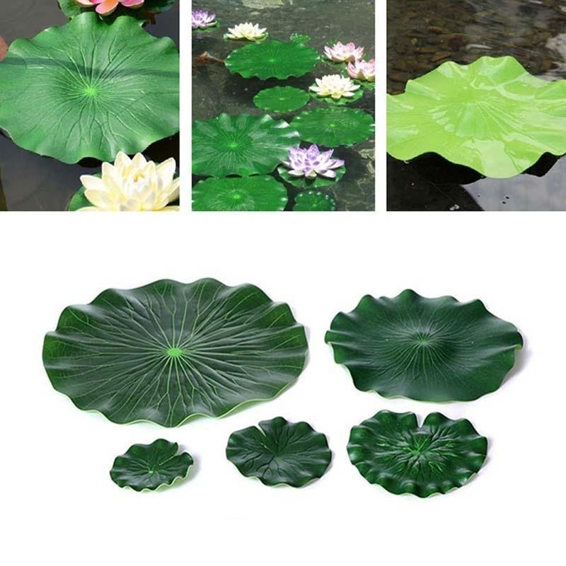 Искусственные листья лотоса 20 – обзор и цена Aquarium Fish Pond