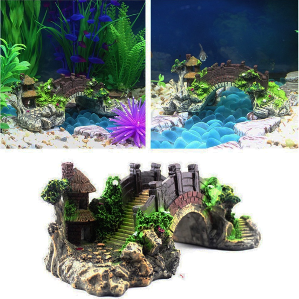 Аквариум, винтажный декоративн – обзор и цена Aquarium Fish Bridge
